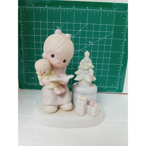 Precious Moments Other - Precious Moments Tell Me The Story Of Jesus Figurine Girl Christmas Tree
